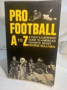 Pro Football A To Z 1975 George Sullivan Vintage Paperback Book - Picture 1 of 10