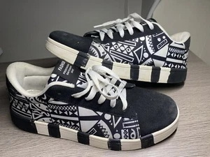 Mode Professionelle Herren Skateboard Schuhe Größe 10 Schwarz Schnürschuhe GEOMETRISCH - Bild 1 von 11