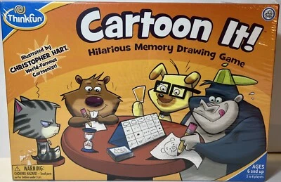 ThinkFun JR. Cartoon It! Game, Educational, Memory Drawing Game NEW - Image 1 of 4
