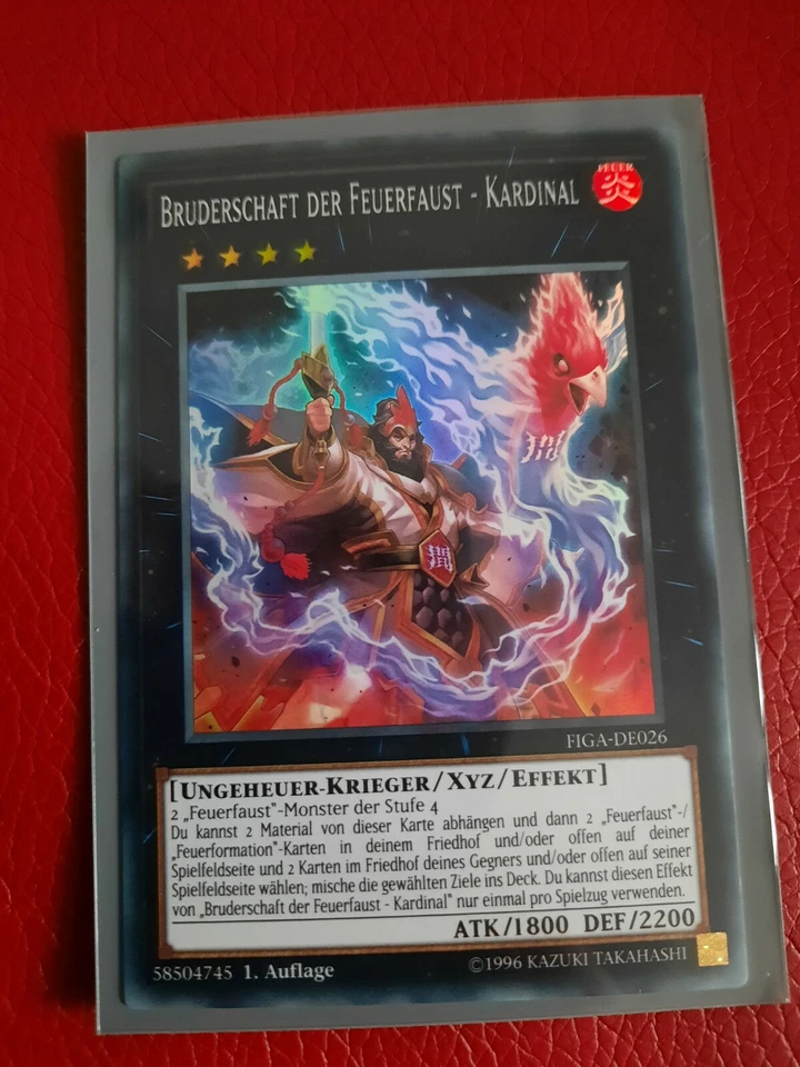 YuGiOh Bruderschaft der Feuerfaust - Kardinal Super Rare FIGA-DE026 NM 58504745 - Bild 1 von 1