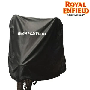 Royal Enfield Water Resistant Genuine Outdoor Bike Cover Black with Logo - Picture 1 of 1