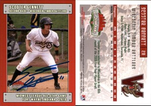 Scooter Gennett Signed 2010 Grandstand Midwest League A/S Game RC Card Auto AU