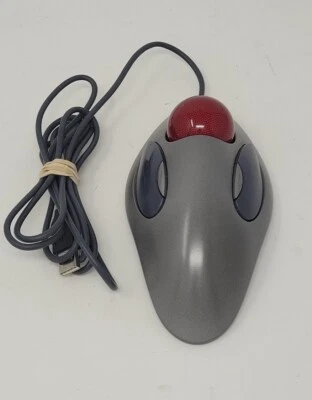 Logitech Optical Trackman Marble USB Mouse Silver Ergonomic T-BC21 804377-0000 - Image 1 of 2