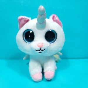 Russ CUPID THE PINK & White UNICORN Glitter CAT 7" Plush Stuffed Animal NEW Nova - Picture 1 of 7