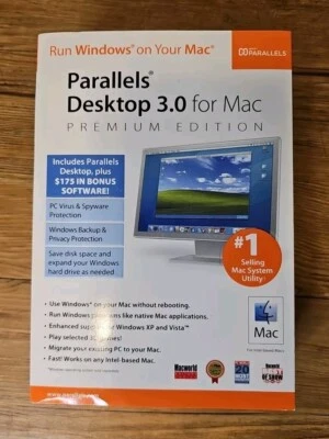 Parallels Desktop 3.0 per Mac esegui Windows sul tuo Mac!!! NUOVO IN SCATOLA - Immagine 1 di 3
