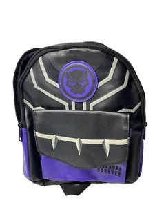 Limited Marvel Black Panther Backpack Purple Black Mini Backpack Wakanda Forever - Picture 1 of 6