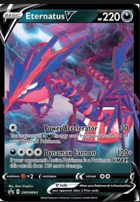 Eternatus V SWSH064 SWSH: Sword & Shield Promo Cards Holo - Image 1 of 3