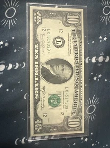 1969 Star Note Ten Dollar $10 Crisp Brand New No Folds - Picture 1 of 4