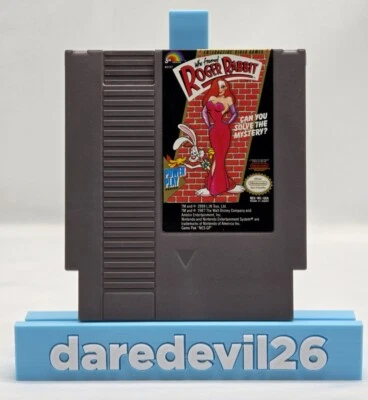 1989 Who Framed Roger Rabbit LJN WALT DISNEY NINTENDO NES Video Game UNTESTED - Image 1 of 4
