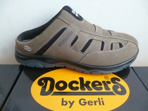 Dockers Uomo Clogs Pantolette Scarpe In Pelle Grigio Marrone 52HU003 - Bild 1 von 8