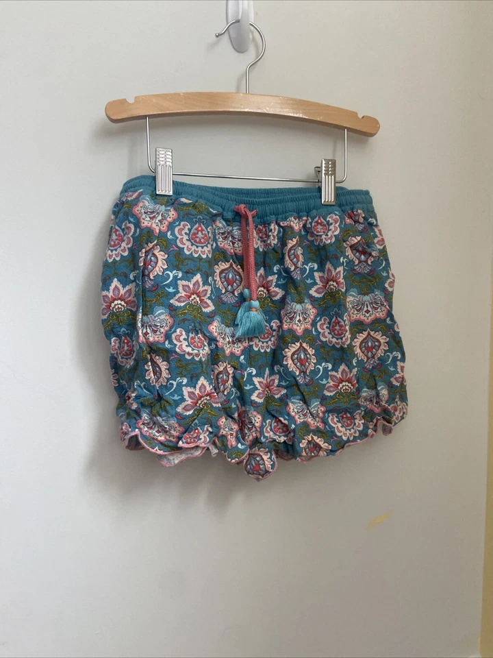 MATILDA JANE Enchanted Garden Lake Marble Easy Waist Printed Shorts Size 12 - Image 1 of 4