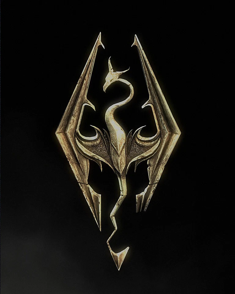Elder Scrolls- Skyrim  CANVAS OR PRINT WALL ART - Image 1 of 1