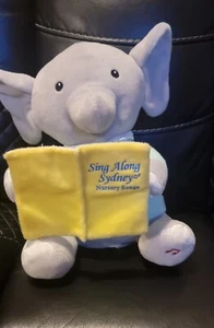 Cuddle Barn Sing Along Sydney Animated Elephant Plush 5 Nursery Rhymes - Picture 1 of 9