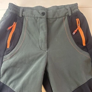 Windstopper Hose Gr. Medium 27 schwarz grün Nylon Fleece gefüttert Hose - Bild 1 von 21