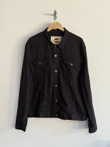 Pretty Green Denim Trucker Jacket Shacket Black Herren XXL - Bild 1 von 13