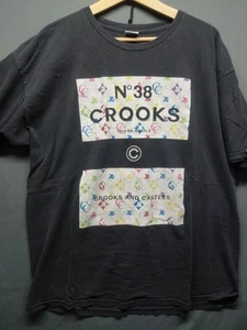 Crooks And Castles Vintage Y2K Men Tee Logo Print Sz XL As Is BinM - Picture 1 of 16