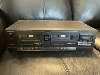 Винтажная двухкассетная стереокассетная дека Technics RS-T18 дублирование - Изображение 1 из 4