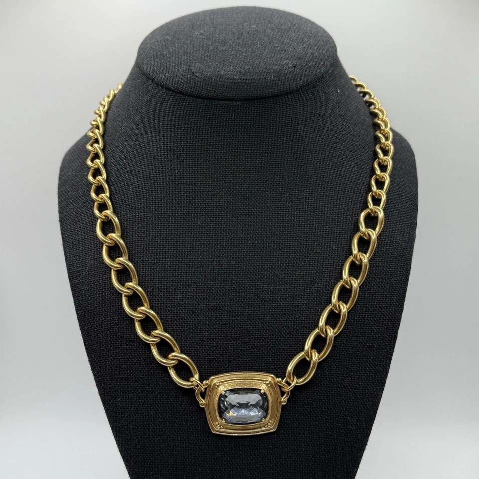 Брайтон мирное присутствие синий золотой подвеска ожерелье кристалл Swarovski 16 «EUC - Изображение 1 из 4