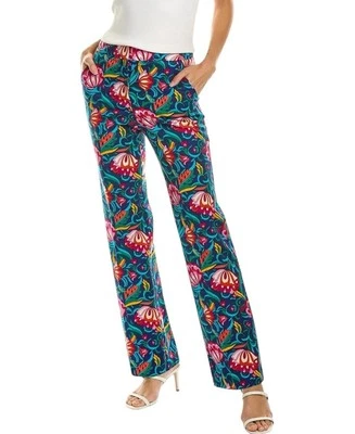 Pantalones Pantalón Floral Trina Turk Danno Talla 10 Colorido Boho Shabby Chic Caprichoso Foto 1 de 4