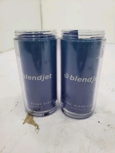 Lot of 2 Blendjet 2 14oz Jar OEM Replacement Part Clear Jar Design For Blendjet - Picture 1 of 3