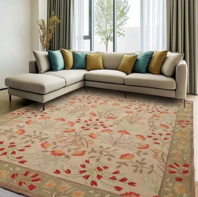 Hand Area Tufted Rug Handmade Wool Custom Modern Abstract Rugs Room Livingroom - Image 1 of 4