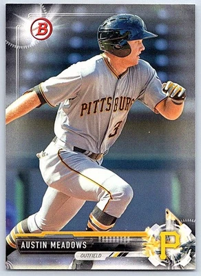 2017 Bowman Prospects Austin Meadows Pittsburgh Pirates #BP65 - Image 1 of 2