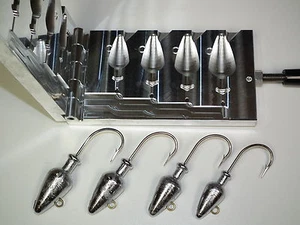 Saltwater Arow Jig mold 3,4,5,6oz CNC Aluminum - Picture 1 of 6