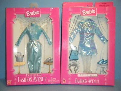 1996/98 BARBIE BOUTIQUE FASHION AVENUE IRIDESCENT PANTS & MATCHING DRESS *NEW* - Image 1 of 4