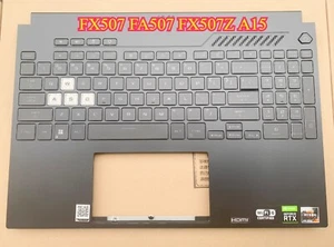 For ASUS TUF Gaming FX507 FA507 FX507Z A15 F15 Palmrest with Backlit Keyboard - Picture 1 of 10