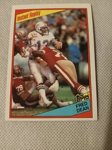1984 FRED DEAN TOPPS NFL INSTANT REPLAY CARD #355 SF 49ERS DAN MARINO CHARGERS - Bild 1 von 2