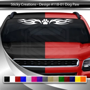 118-01 DOG PAW Print Decal Sticker Windshield Window Vinyl Graphic Dog Lover - Picture 1 of 7