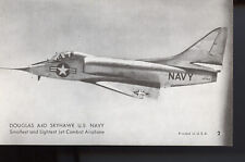 1955 Exhibit Jet Planes W452 Douglas A4D Skyhawk US Navy #2