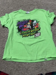 #32 Bobby Pierce Racing XS Youth Extra Small 2 Sided T-Shirt Joker World Revenge - Picture 1 of 4