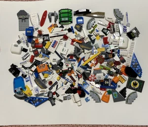 LEGO Printed Sticker Parts Specialty Pieces LOT Police Fire Agents+ More - Picture 1 of 9