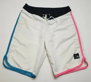 Mens Quiksilver White, Blue, Pink Boardshorts - Picture 1 of 9