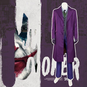 The Dark Knight Batman Joker Cosplay Kostüme Heath Ledger Anzug Halloween Outfit