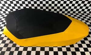 2008-2015 Ski-Doo MXZ X 600RS XP XS RS OEM Black/Yellow Seat Assy w/ Rear Light - Picture 1 of 11