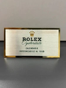 Rolex Original Display Oysterdate 7.5x4 cm - Targhetta Rolex - Imagen 1 de 4