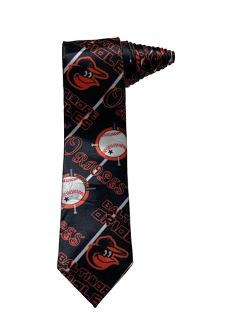 MLB Baltimore Orioles Mascot Baseball Logo Novelty Necktie Cover
