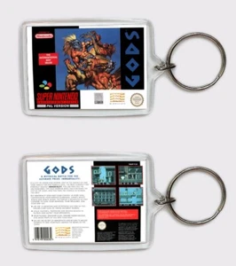 GODS SUPER NINTENDO LLAVERO KEYRING - Imagen 1 de 1