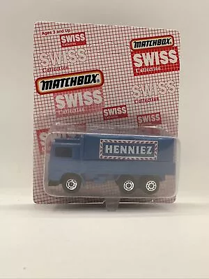 MATCHBOX MB-20 SUPERFAST SWISS COLLECTION VOLVO TRUCK HENNIEZ Unpunched JM2 - Image 1 of 4