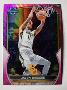 2022-23 Bowman University Chrome 1st JALEN BRIDGES Pink Refractor #99 🏀 - Picture 1 of 6