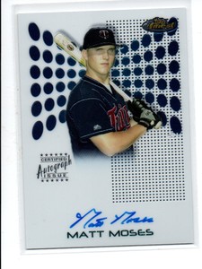 2004 Finest #115 Matt Moses AU RC
