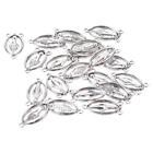 80 Pcs Silver Antique Jesus Mary Pendant Charm Connector Links  for Necklace