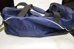 Nautica Mens Logo Duffel Bag Travel Gym Blue