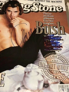 GAVIN ROSSDALE BUSH NEWSSTAND ROLLING STONE SIGNED AUTOGRAPHED BAS BECKETT - Picture 1 of 3