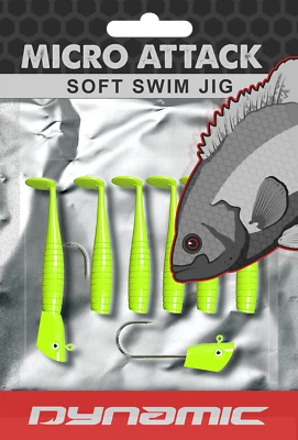 Señuelos dinámicos MICRO Attack Swim-Jig (amarillo) 1,5"  Foto 1 de 4