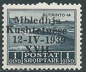 1939 ALBANIA ASSEMBLEA COSTITUENTE 1 Q MNH ** - UR33-3 - Picture 1 of 1