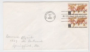 TurtlesTradingPost- International Telecommunications #1274 - 1965 - FDC Pair - Picture 1 of 1