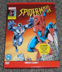 MARVEL SPIDERMAN : COMPLETE SEASON 1 - RARE DVD SET + SLIP COVER (FREE UK P&P) - Picture 1 of 5